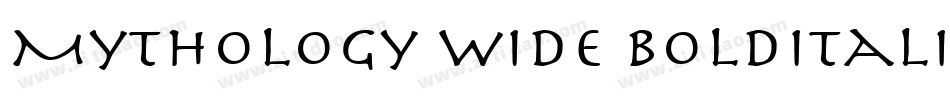 Mythology Wide BoldItalic字体转换